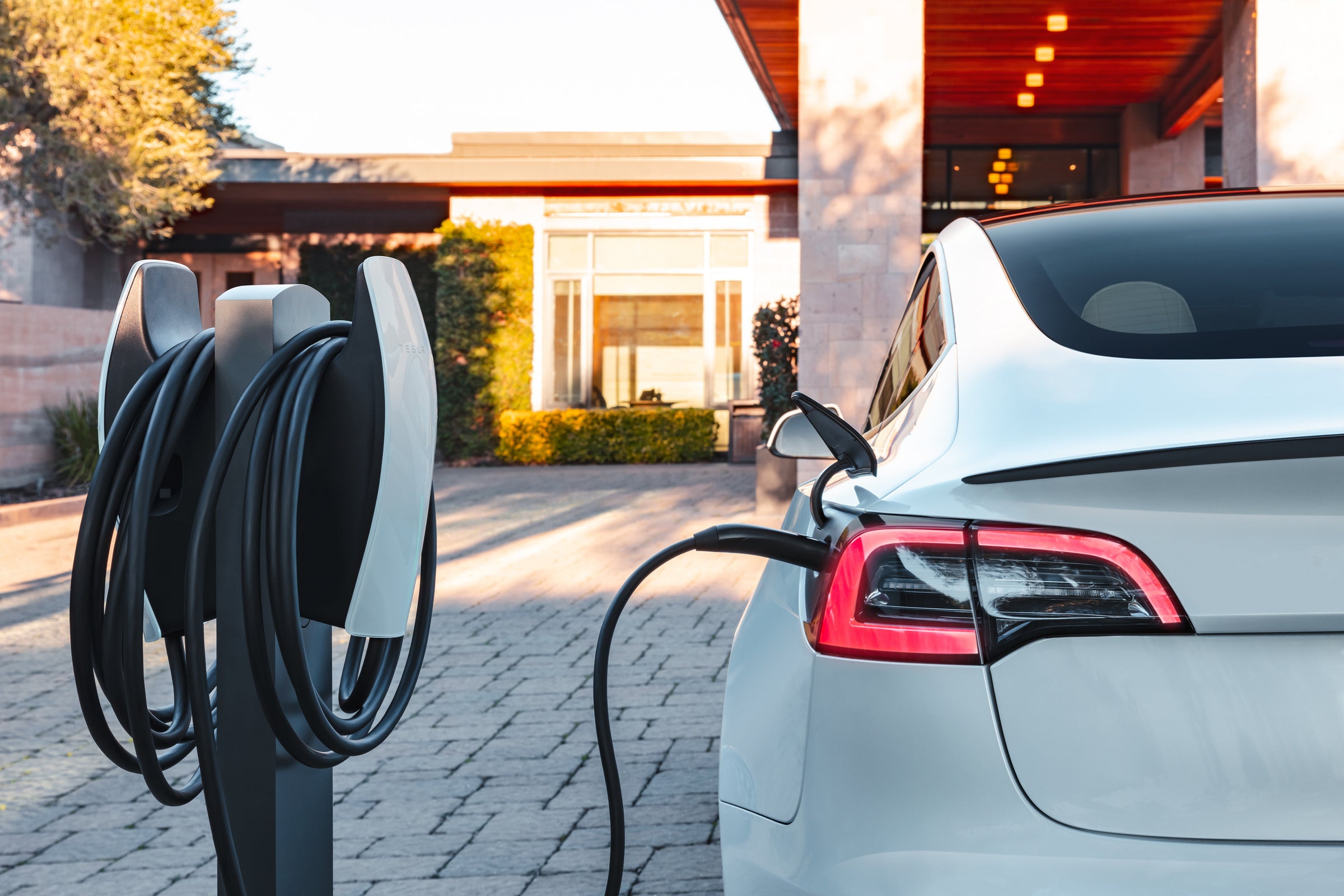 Tesla outdoor charging